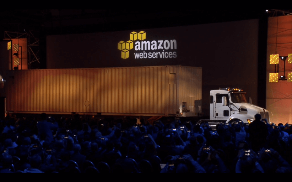 aws re:invent 2016 snowmobile